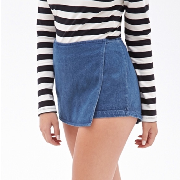Forever 21 Pants - Forever 21 Denim Skort